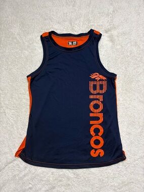 NFL Women's Navy and Orange Team Apparel Jersey Tank